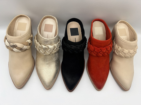 Sepatu Dress Ujung Tertutup Wanita ROSH Heel 2 Inci Dengan Tali Tenun