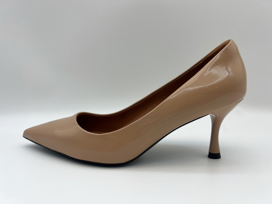 #6 - #11 Sepatu Kulit Wanita Sepatu Hak Stiletto 2 Inci Dengan Ujung Runcing
