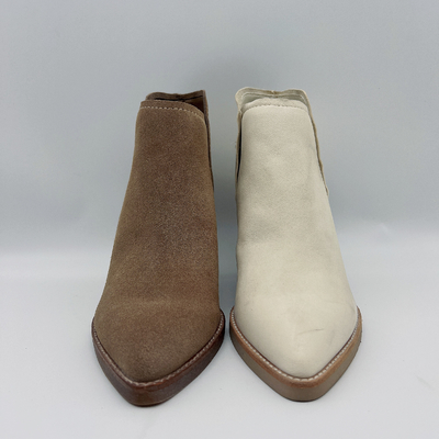 Sepatu Bot Kulit Wanita Kustom Tulang Lembut Nappa / Kulit Sapi Suede Atas