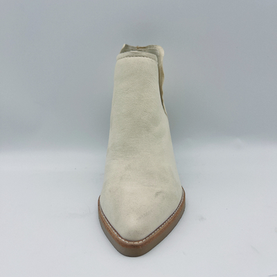 Sepatu Bot Kulit Asli Wanita Sepatu Bot Semata Kaki Ujung Runcing Heel Chunky