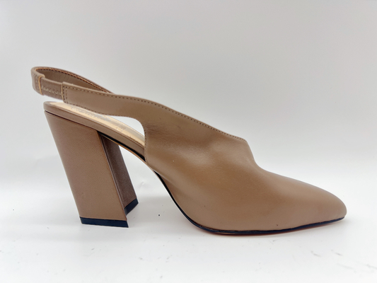 Lt Tan Wanita Sandal Kulit Lembut 5cm Stylish High Heels Sandal 10 Inci
