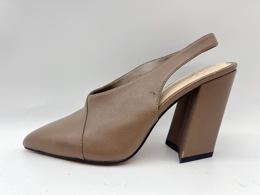 Lt Tan Wanita Sandal Kulit Lembut 5cm Stylish High Heels Sandal 10 Inci