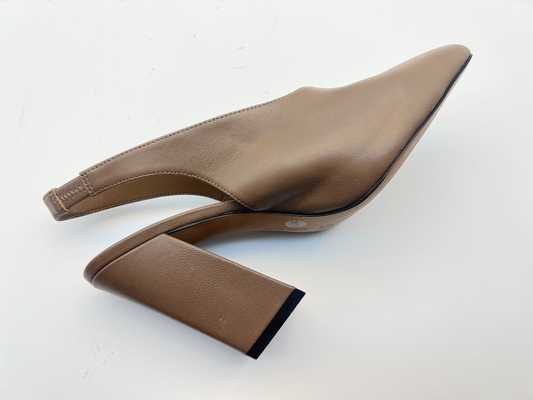 Lt Tan Wanita Sandal Kulit Lembut 5cm Stylish High Heels Sandal 10 Inci