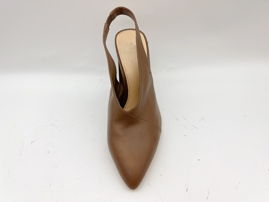Lt Tan Wanita Sandal Kulit Lembut 5cm Stylish High Heels Sandal 10 Inci