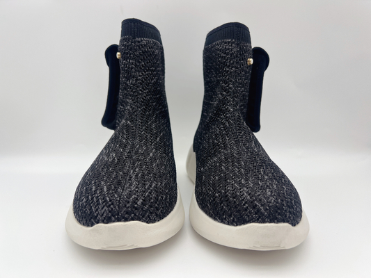 Sepatu Kerja Wanita Tahan Slip Hitam Campuran Navy Nyaman