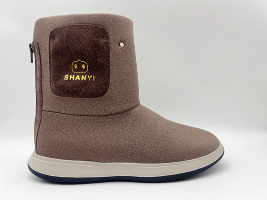Sepatu Kerja High Top Non Slip Nyaman Lt Pink Dengan YKK Nylon Zipper