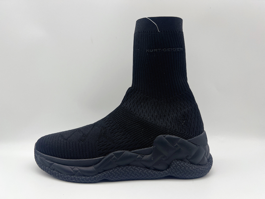 Sepatu Flat Non Slip Nyaman, Sepatu High Top Kulit Hitam Tahan Lama