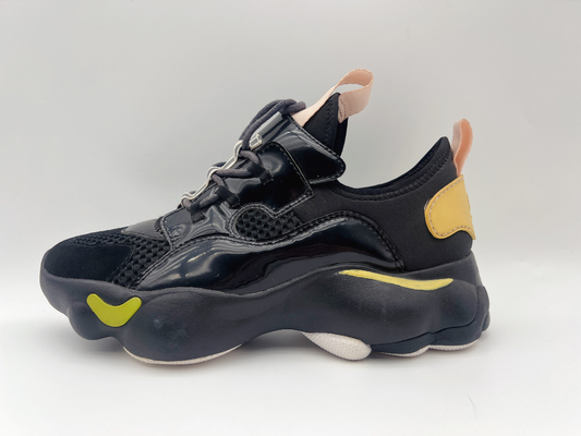 Sepatu Basket Wanita Tinggi Atas Hitam Tahan Slip ODM / OEM