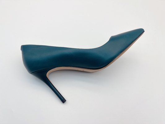 Sepatu Pumps Wanita Angkatan Laut Ujung Runcing Toe Tertutup Dengan Stiletto 5cm