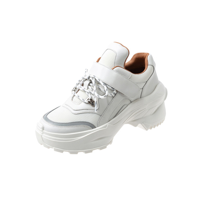 Sepatu Ayah Putih Wanita Non Slip Sepatu Kasual Atletik