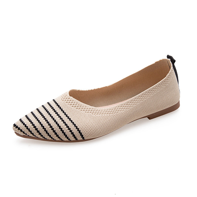 Rajutan Menunjuk Flat Bottomed Harian Cocok untuk Semua Sepatu Wanita Sepatu Wanita Sepatu Flat Wanita