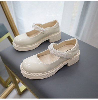 Sepatu Casual Anak Ringan, Kembali Ke Sekolah Anak Perempuan Sepatu Kulit Nyaman Hitam