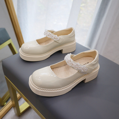 Sepatu Casual Anak Ringan, Kembali Ke Sekolah Anak Perempuan Sepatu Kulit Nyaman Hitam