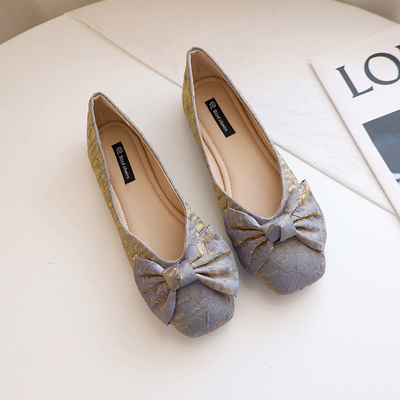 Karet Putih Kain Eva Busa Ballerina Flats Shoes Sofit Selalu Nyaman Untuk Wanita