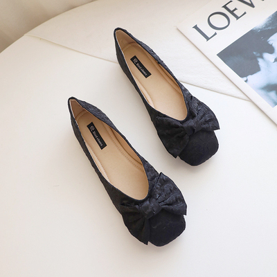 Karet Putih Kain Eva Busa Ballerina Flats Shoes Sofit Selalu Nyaman Untuk Wanita