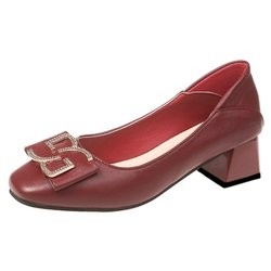 pabrik Grosir wanita High Stiletto Heels Lembut nyaman Pesta sepatu hak rendah Kulit