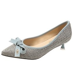 warna tambal sulam kepala runcing wanita tumit tipis mulut dangkal sepatu tunggal bisnis sepatu hak tinggi yang elegan