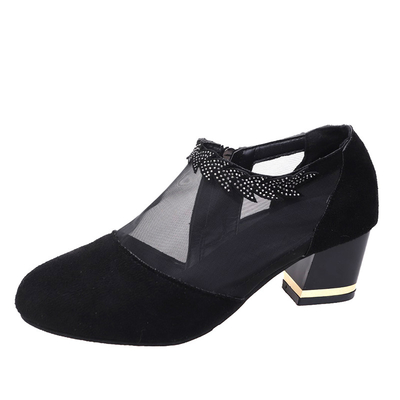 Wanita Grosir Sandal Kasa Anti slip tahan aus heel tebalSexy High Heels Wedge Platform Sandal Sepatu anugerah