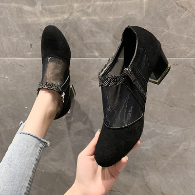 Wanita Grosir Sandal Kasa Anti slip tahan aus heel tebalSexy High Heels Wedge Platform Sandal Sepatu anugerah