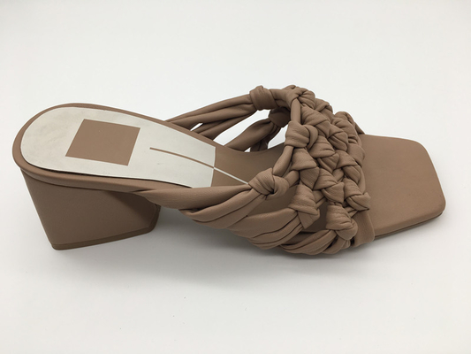 ODM Sandal Platform Chunky Wanita Coklat Beige Fashion Kasual Wanita Sandal