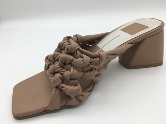 ODM Sandal Platform Chunky Wanita Coklat Beige Fashion Kasual Wanita Sandal