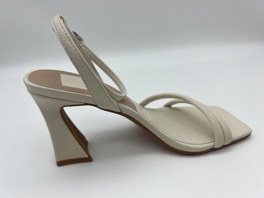 Sepatu Wanita Tali Pergelangan Kaki Coklat Ungu TPR Sandal Hak Tinggi 3 Inci