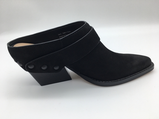 Closed Toe Wedge Womens Leather Dress Shoes Lembut Two Tone Full Wrap Upper